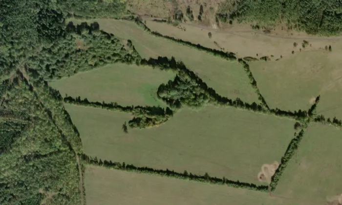 Budiš – letecký pohled