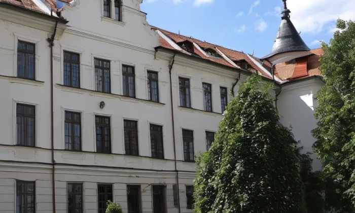 Budova Gymnázia Benešov, Husova 470 – historical