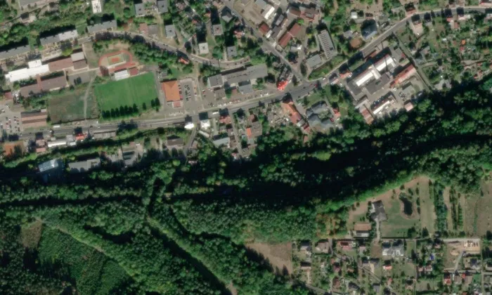 Bynov – letecký pohled