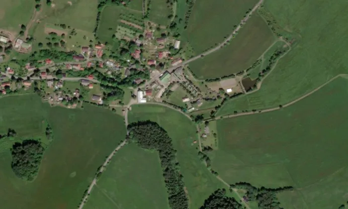 Chata Horalka – letecký pohled