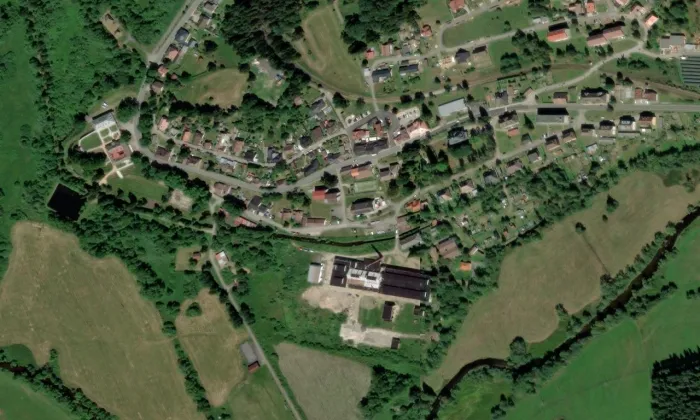 Chlebová pec – letecký pohled