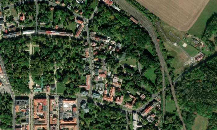 Chrám svaté kněžny Olgy – letecký pohled