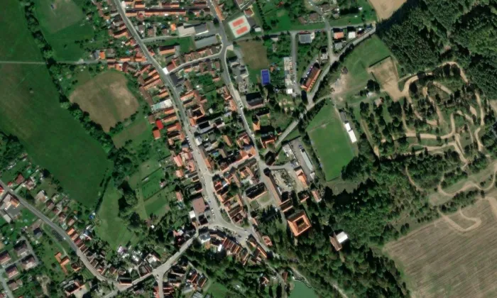 Důchodní úřad – letecký pohled