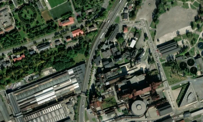 Důl Hlubina (Ostrava) – letecký pohled