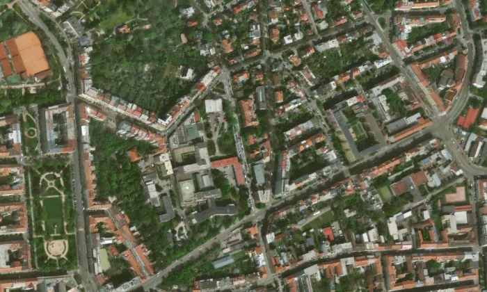 Dětská nemocnice – letecký pohled
