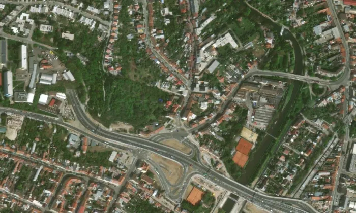 Divadlo Svatoboj – letecký pohled