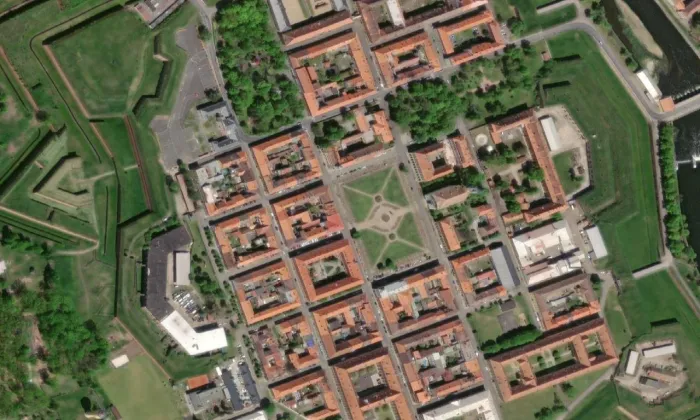 Dlouhá 120 (Terezín) – letecký pohled