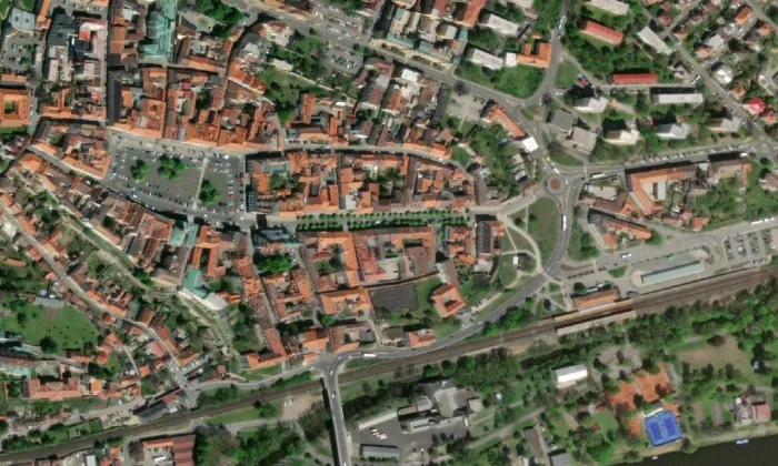 Dlouhá 2 – letecký pohled
