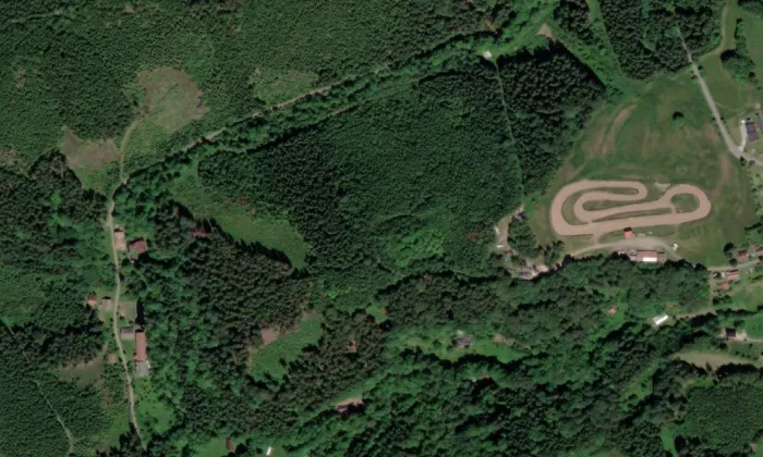 Dobřany – letecký pohled