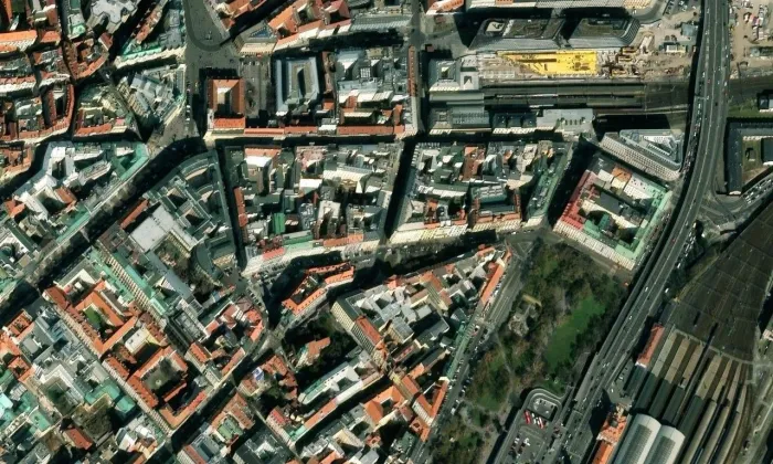 Dolní Nové Město – letecký pohled