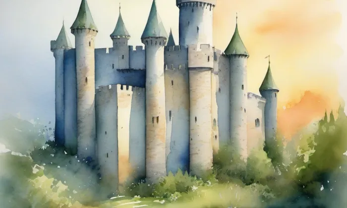 Domy Výpravní 3,5,7 – akvarel