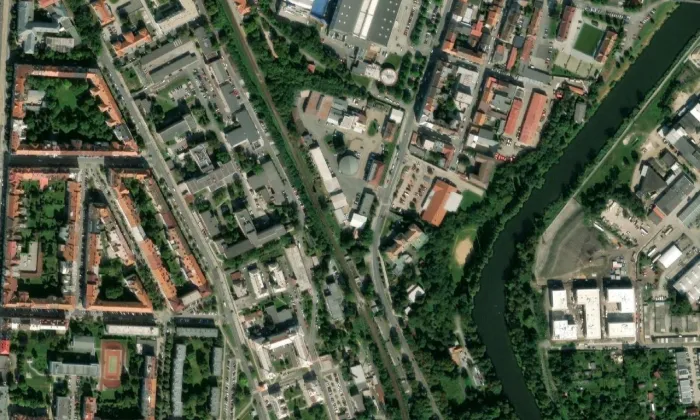 Doudlevecká – letecký pohled