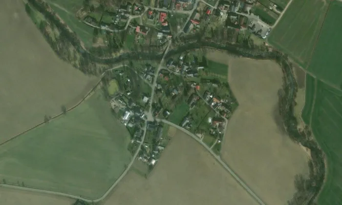 Držkovice – letecký pohled