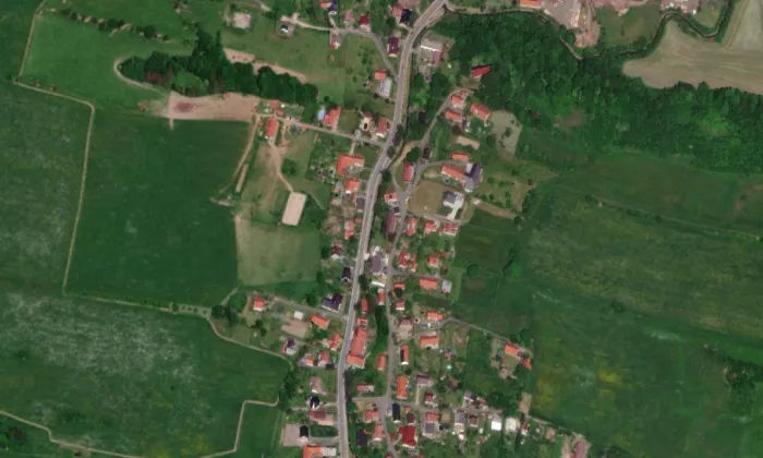 Družstevní čp. 89 – letecký pohled