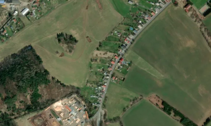 Dvojdům čp. 219 a 241 – letecký pohled