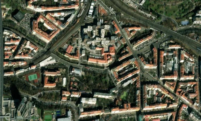 Fidlovačka – letecký pohled