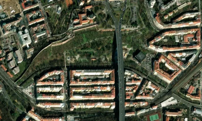 Folimanka – letecký pohled