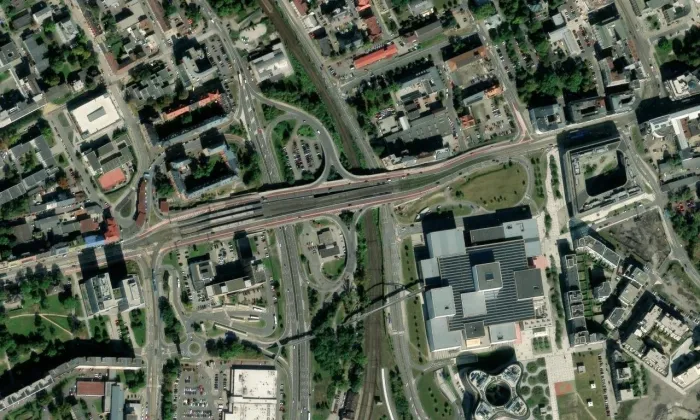 Frýdlantské mosty – letecký pohled