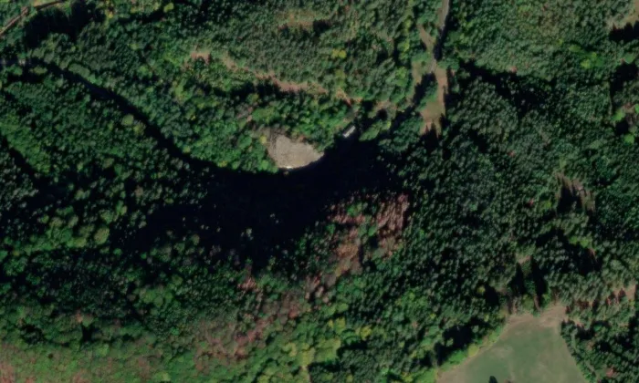 Fredevald – letecký pohled