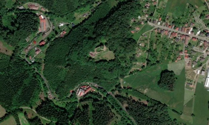 Frymburk (Nový Hrádek) – letecký pohled