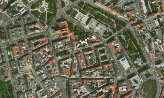 Herburský klášter – letecký pohled