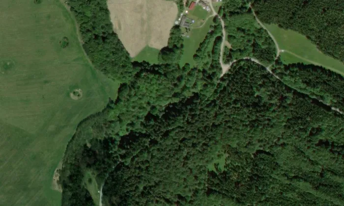 Holštejn – letecký pohled