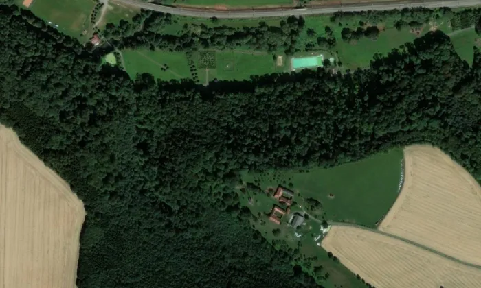 Hradiště Orlík – letecký pohled