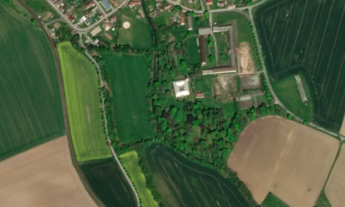 Jeřice – letecký pohled