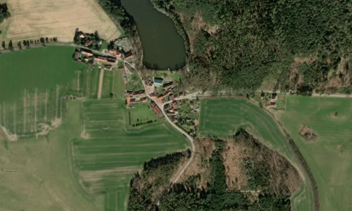 Křikava – letecký pohled