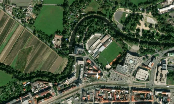 Kalikovský most – letecký pohled