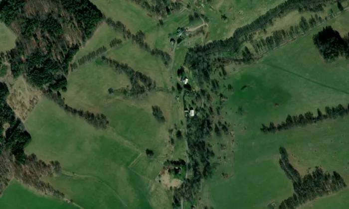 kaple Anděla Strážce (Lobendava) – letecký pohled
