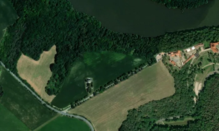 kaple Matky Boží (Bystrc) – letecký pohled