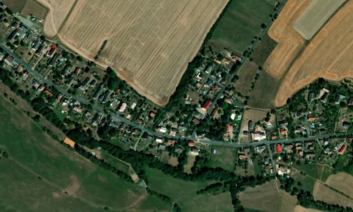 kaple Navštívení Panny Marie (Žďár) – letecký pohled