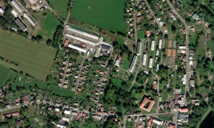 kaple svaté Anny (Rokytnice v Orlických horách) – letecký pohled