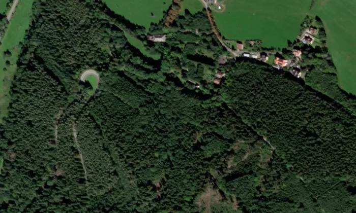 kaple svaté Markéty (Prachatice II) – letecký pohled