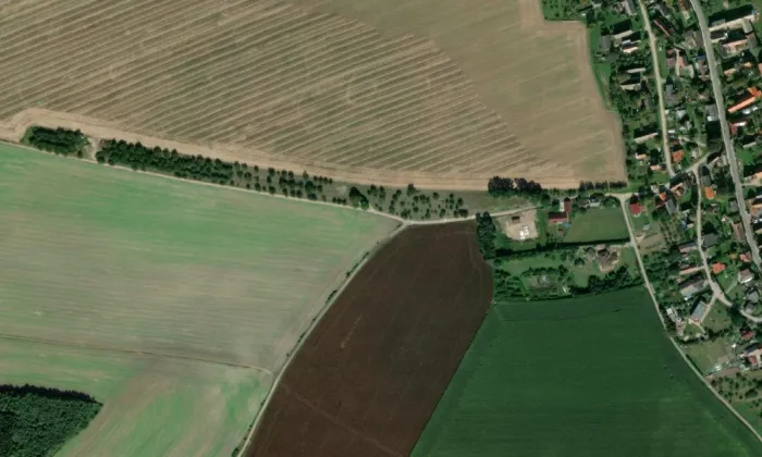 kaple svatého Františka Serafinského – letecký pohled