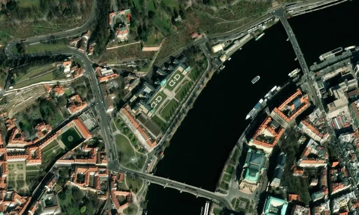 kaple svatého Ignáce – letecký pohled