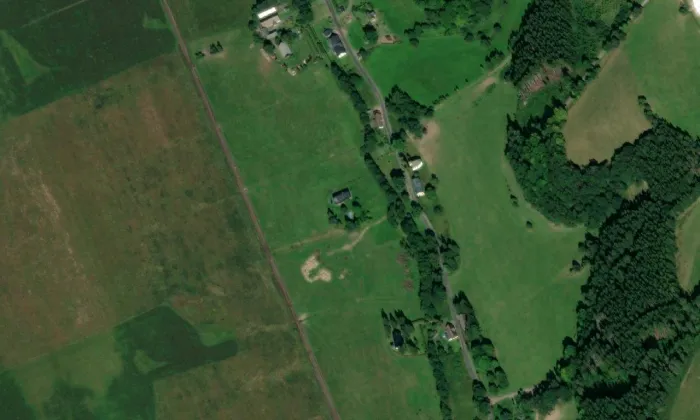 kaple svatého Jana Křtitele (Hodkovice) – letecký pohled