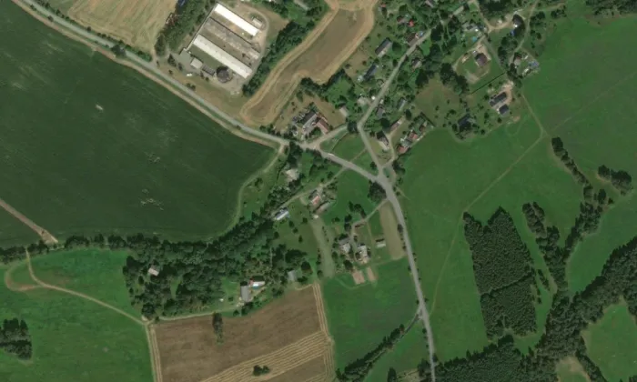 Kaple svatého Josefa (Druzcov) – letecký pohled