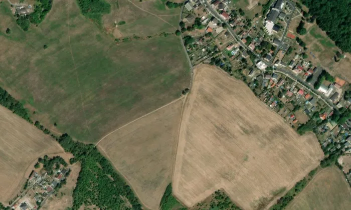 kaple svatého Leonarda – letecký pohled