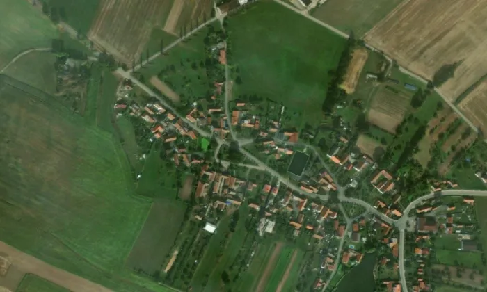 kaple svatého Prokopa (Pikárec) – letecký pohled