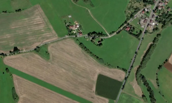 Kaple svatého Václava (Brůdek) – letecký pohled