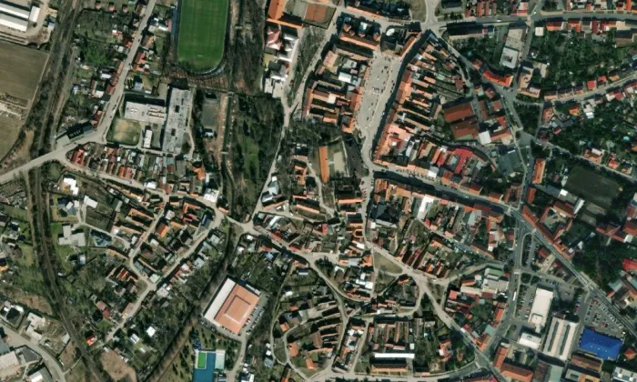 Karner svatého Michaela – letecký pohled