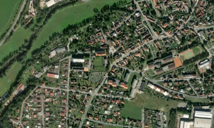 Klášter Štěnovice – letecký pohled
