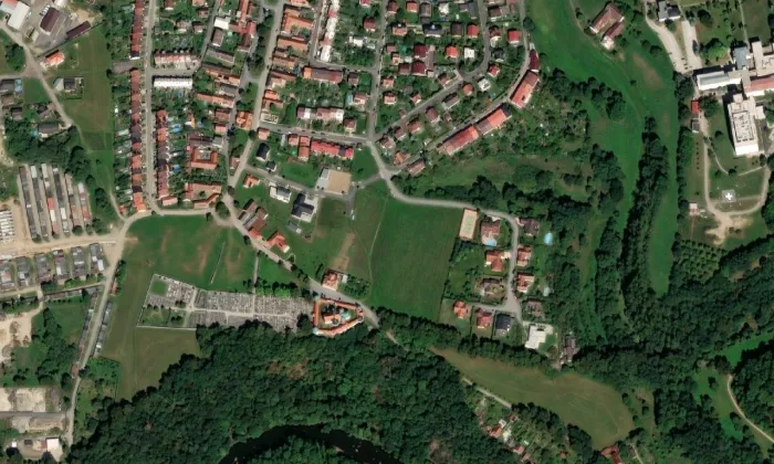 klášter Klokoty – letecký pohled