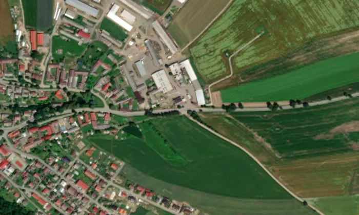 Klášter Nížkov – letecký pohled