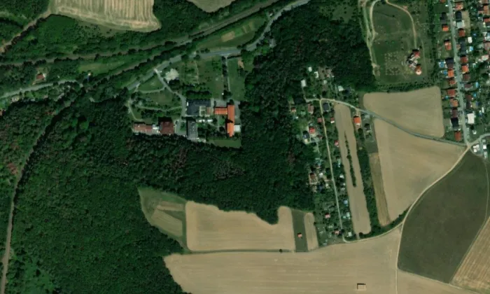 klášter sester dominikánek – letecký pohled
