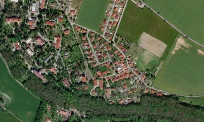 Košumberk – letecký pohled