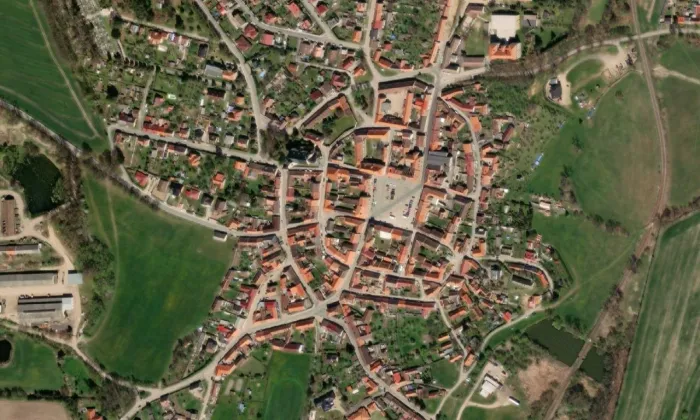 kostel Nanebevzetí Panny Marie (Bavorov) – letecký pohled