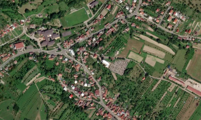 Kostel Nanebevzetí Panny Marie (Nedašov) – letecký pohled